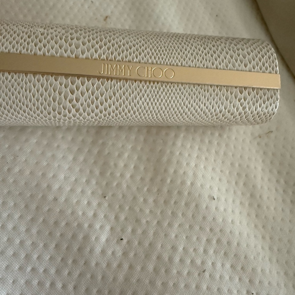 Jimmy Choo White glasses case